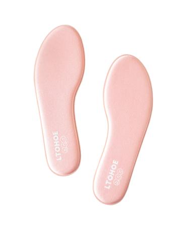 LTOHOE Memory Foam Insoles for Women, Replacement Shoe Inserts for Running Shoes, Hiking Shoes, Sneaker, Cushion Shoe Insoles Shock Absorbing for Foot Pain Relief, Comfort Inner Soles 8mm Pink US 8 8 US Women Pink-8mm