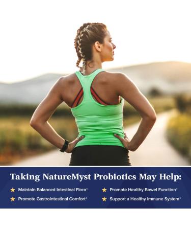 NatureMyst Probiotics 50 Billion 18 Strains 60 Veggie Capsules - Non-GMO & Gluten Free - Buy Online on GoSupps.com