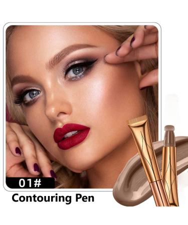 Natural Matte Liquid Contour Beauty Wand - Long Lasting Dark Brown Makeup Stick - Lightweight Silky Blush Highlighter for Flawless Contouring - Buy Online on GoSupps.com