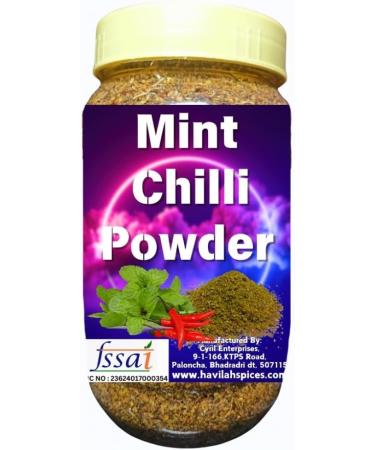 Havilah Mint Chilli powder 250 g Mint Idli karam podi Pudhina chilli Podi Fibre Rich pudhina Karam Podi Mint Spice Powder - Buy Online on GoSupps.com