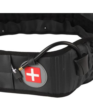 Zerodi Lumbar Traction Belt | Inflatable Back Support with 29 Gas Columns | Adjustable Soft Cotton Back Brace for Women | Pressure Reduction & Home Recovery | Black - Buy Online on GoSupps.com
