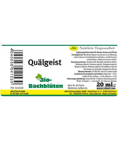 Organic Bach Flower Remedy for Animals - 20ml | Natural Pet Healing Solution - Buy Online on GoSupps.com