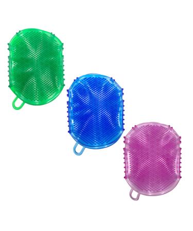 FOMIYES 3pcs Glove Scorpion Brush Body Scrub Mitt Silicone Body Scrubber Silicone Mitts Massager Relaxation Glove Silicone Shower Brush Spa Body Brush Simple Massage Tools Massage Brushes