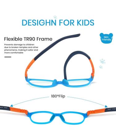 Cyxus Kids Blue Light Blocking Glasses - Durable Eyeglasses for Boys & Girls Age 6-15 - Ideal for Computer & Gaming - Buy Online on GoSupps.com