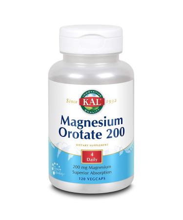 KAL Magnesium Orotate 200 200 mg 120 Vegcaps