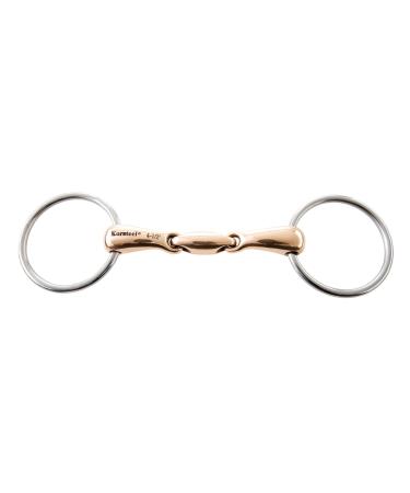 Korsteel JP Stainless Steel Copper Mouth Oval Link Loose Ring Snaffle Bit 4.5"