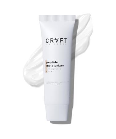 Hair Craft Co. Peptide Moisturizer 1.7oz - Daily Hydrating Face Cream for Dry Skin - Anti-Aging/Firming, Helps Reduce Wrinkle Appearance/Fine Lines Lightweight, Non-Greasy Formula - 30 Day Supply