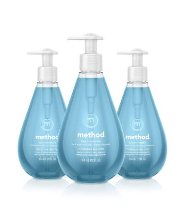 Method Gel Hand Soap Sea Minerals Biodegradable Formula 12 fl oz (Pack of 3) Sea Minerals 12 Fl Oz (Pack of 3)