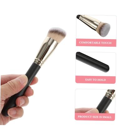 MAGICLULU Makeup Brush Foundation Brush Women Cosmetics Brush Small Foundation Brush Women Cosmetic Blending Brush Blush Makeup Brush Makeup Brushed Miss Bevel Wooden Handle Beauty Products 16.00X2.00X2.00CM Black - Buy Online on GoSupps.com