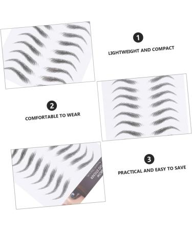 FOMIYES 9 Sheets Waterproof Eyebrow Stickers Make up Kit Eyebrow Transfers Stickers Fake Eyebrow Stickers 3d - Buy Online on GoSupps.com