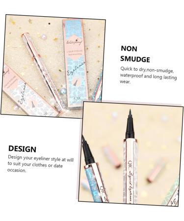 FOMIYES 2pcs No Smudge Eyeliner Black Waterproof Eyeliner Women Eyeliner Liquid Eyeliner Pen Line Pen Miss - Buy Online on GoSupps.com