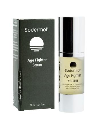 SODERMOL Vitamin C Facial Serum | Hyaluronic Acid - Resveratrol - Aloe Vera - Grape Stem Cells | Anti-Dark Spot Treatment - Anti-Aging | For Men and Women
