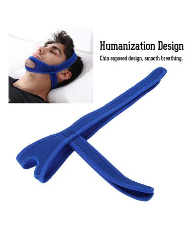 Anti Snoring Chin Strap - Most Effective Solution for Better Sleep - Blue - Buy Online on GoSupps.com