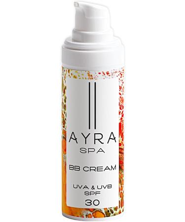 AYRA SPA - BB Cream SPF 30 | Moisturizing Tinted Sunscreen | Universal Tint | Long-Lasting Lightweight & Easily Spreadable | VEGAN Cruelty Free & 98% Natural | COSMOS Certified - Buy Online on GoSupps.com