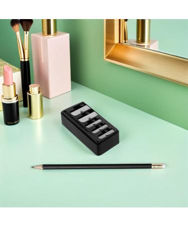 Mobestech Lot de 2 Taille-crayons Maquillage Noir 5 Trous avec Couvercle Taille-eyeliner et Crayons L vres Pr cis Outil Portable pour Sourcils et Contour des Yeux Usage Professionnel - Buy Online on GoSupps.com