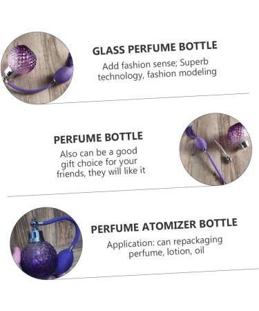 FRCOLOR air bag perfume bottle perfume pumper spray bottle mister Vintage Crystal Perfume spray perfume vials scented lotion scent bottle small travel aromatic purple Glass storage bottle - Buy Online on GoSupps.com