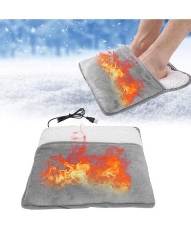 Anggrek USB Foot Warmers - Plush Heating Pillows for Home & Office - 50-60 Heated Foot Wrap (30x29 cm Gray) - Buy Online on GoSupps.com