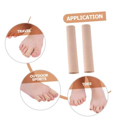 Healifty Soft Cushion Fabric Finger and Callus Protectors - Pack of 10, Elastic, Anti-friction, Breathable, Portable - Daily Use Protective Cushions for Hammer Toes and Calluses - Buy Online on GoSupps.com