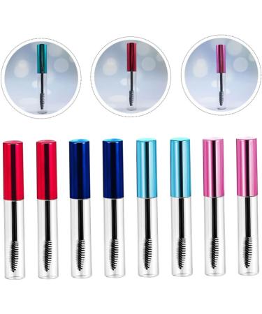 WOONEKY 10pcs Mascara Bottle Eyelash Tubes Eyelash Wands Cosmetic Makeup Brush Mascara Clear Plastic - Buy Online on GoSupps.com