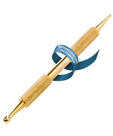 REMOS acupressure pen & meridian pen stainless steel gold length 10cm ball 1.5/3.5 mm - Buy Online on GoSupps.com