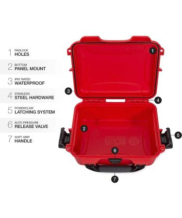 Nanuk 904 Waterproof First Aid Case - Red | Dust & Impact Resistant | Prepper & Survival Gear | Empty - Buy Online on GoSupps.com