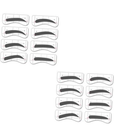 Beavorty 64 Pairs 8 eyebrow stickers molds eyebrow stamp kit eyebrow shaping tools eyebrow makeup tools - Buy Online on GoSupps.com