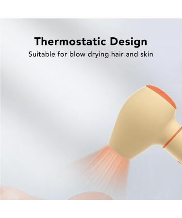Portable Baby Hair Dryer - Cordless USB Rechargeable Adjustable Speed & Smart Control for Infants & Toddlers - Safe & Convenient (Yellow - Buy Online on GoSupps.com