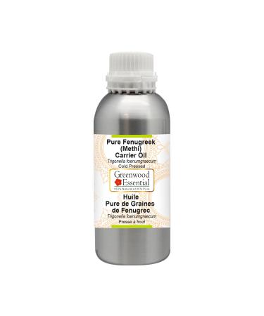 Greenwood essential natural bockshorn clover (methi) carrier oil (trigonella foenumgraecum) natural therapeutic quality cold -pressed 1250ml (42 oz)