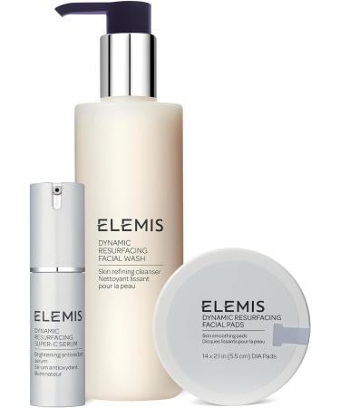 Elemis Limited Edition Gift of Glow Collection: Dynamic Resurfacing Facial Wash, Brightening Vitamin C Serum & Tri-Enzyme Facial Pads - Luxury Skincare Set - Buy Online on GoSupps.com
