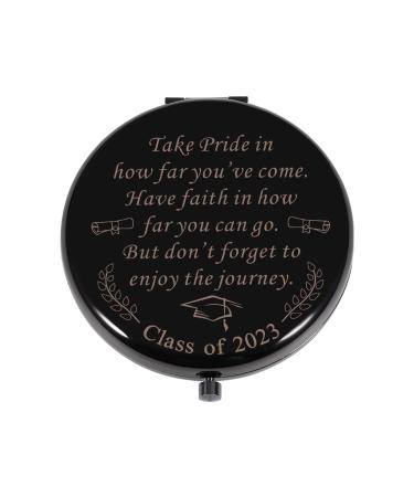 Class of 2023 Graduation Gifts for Him Her Compact Makeup Mirror Gifts for Women Female Daughter Sisters Inspirational Graduates Gifts College High School Nurses Medical Master Pocket Mirror Gifts