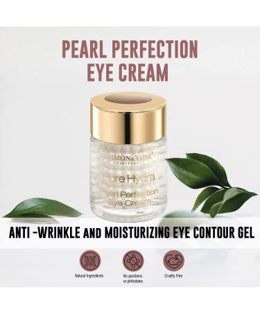 Simon & Tom Pure Hydra Pearl Eye Cream 15ml - Hydrating Eye Contour with Hyaluronic Acid Argan Stem Cells & Vitamin C - Radiant Skin Made in Spain - International Shipping Available - Buy Online on GoSupps.com