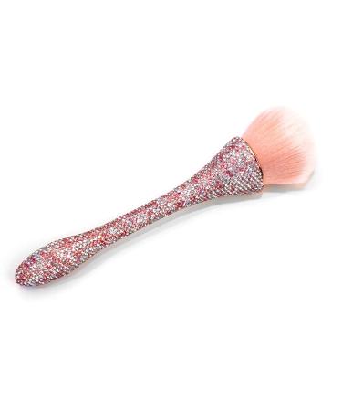 Buy WOKOTO Pink Shiny Rhinestone Nail Art Dust Brush - Acrylic Nail Powder & Makeup Blending Tool | International Shipping Available - Buy Online on GoSupps.com