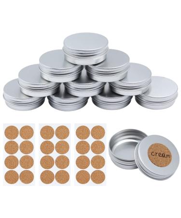 Lanying 10 pieces aluminum doses 30ml metal tanter Aludoses around lip balm aluminum doses cosmetics aluminum jar snack aluminum for lotions masks creams pressed powder jewelry - Buy Online on GoSupps.com