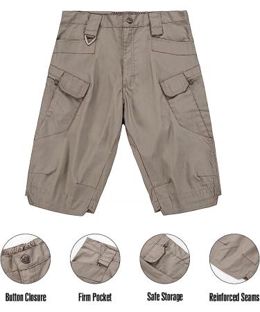 Autiwitua Men's Waterproof Tactical Shorts - Black XL | Quick Dry Breathable Cargo Shorts for Hiking & Fishing - Buy Online on GoSupps.com