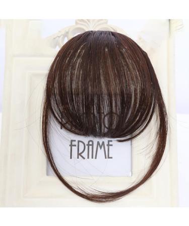BOKIOESDE Salon-worthy Bangs With These Clip In Hair Extensions Giving Freedom To Rock Bang At Crown Of Head. Bang Effortlessly brownish black - Buy Online on GoSupps.com