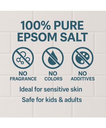 GiDeli Epsom Bath Salt Epsom Salt Epsom Salt Magnesium Sulfate Bitter Salt Pure Magnesium Sulfate Heptahydrate Pharmaceutical Grade. (1kg) - Buy Online on GoSupps.com