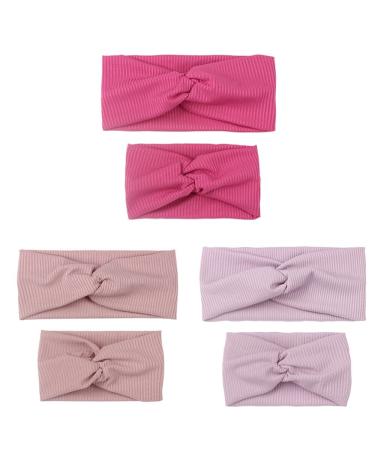 Mom and I headbands hair band headgear mama baby parent-child printed front ligaments women girls matching frontal ligaments baby headwrap (d)