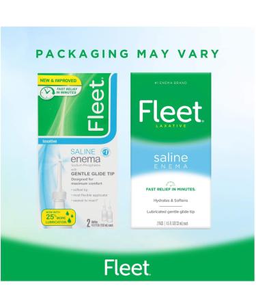 Fleet Laxative Saline Enema for Adult Constipation - 2 Bottles x 4.5 fl oz | 4 Pack 9 Ounce - Buy Online on GoSupps.com