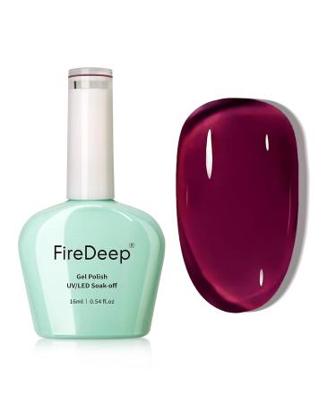Buy Wine Red Gel Nail Polish 16ML - Jelly Purple Red Cherry Color | UV/LED Soak Off | Perfect for Winter & Spring | B-Mulled Wine - Buy Online on GoSupps.com