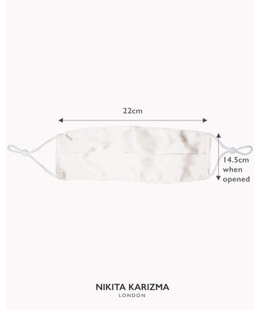 KARIZMA Beverly Hills Silk Face Mask - White Designer Facemask for Women | Washable & Reusable 19 Momme Mulberry Silk Mask - Buy Online on GoSupps.com