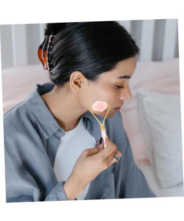 Healeved Jade Facial Roller - Face Lifting & Massaging Tool | Pink 14x5cm - Shop Internationally - Buy Online on GoSupps.com