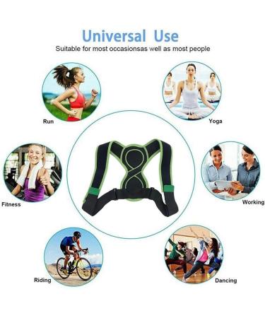 SGNJDKA Corrector 8 shaped adults adjustable upper back brace support belt for neck back shoulder spine correction - Buy Online on GoSupps.com