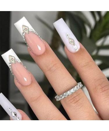 YOSOMK Nail Charms: 30PCS 3D Iridescent Diamonds Rhinestones for Women's Acrylic Nail Art - Buy Online on GoSupps.com
