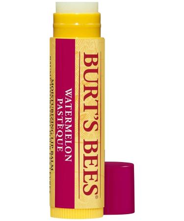 Burt's Bees 100 Percent Natural Moisturizing Lip Balm with Watermelon 1 Stick Watermelon 4.25 g (Pack of 1)