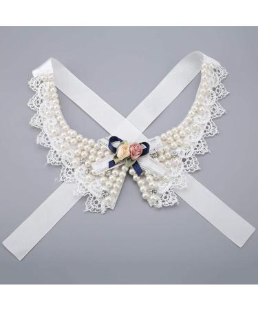 Pet Beautiful Pearl Necklace Teddy Adjustable Bow Tie with Pearl Dogs Neck Collar Wedding Party Pets Headwear for Pets Cats Dogs Puppy Kitty Kitten - Buy Online on GoSupps.com