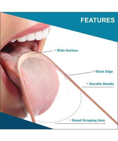 Nurpi Copper Premium Tongue Cleaner Pack of 3 - Improve Oral Health with Natural Copper - Buy Online on GoSupps.com