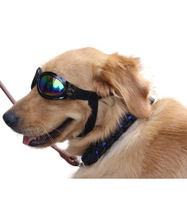 Pet Glasses Dog Sunglasses Dog Glasses Golden Retriever Samoyed Sunglasses Goggles Big Dog Sunglasses (Black) - Buy Online on GoSupps.com