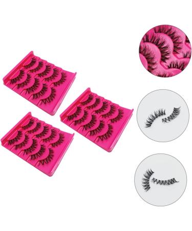 Angoily 105 Pairs Fake Eyelashes Fluffy Simulation Eyelash Fake Lashes Multi-layer Lashes Magnetic Eyelash Reusable Lashes False Lash A539 Natural Supplies Transparent Stalk Handmade Hair - Buy Online on GoSupps.com