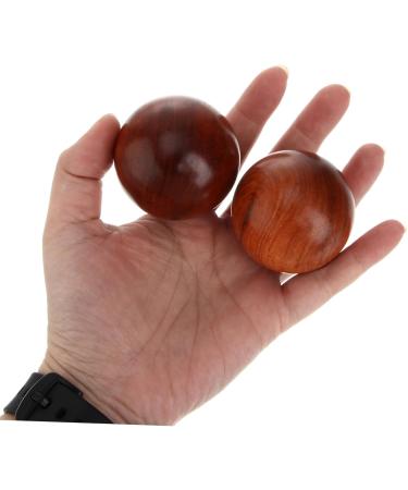 Beavorty Handball Massage Fitness Ball Stress Relief & Hand Training Wooden Balls for Adults | Gymnastics & Exercise Tools - Buy Online on GoSupps.com