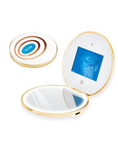L&L SKIN UVmagic Mirror  Compact Mirror Design for Sunscreen Test  Travel Makeup Mirror with UV Camera for Sunscreen Coverage Test